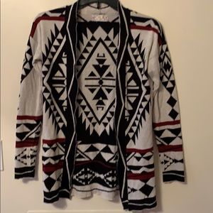 Tribal print cardigan
